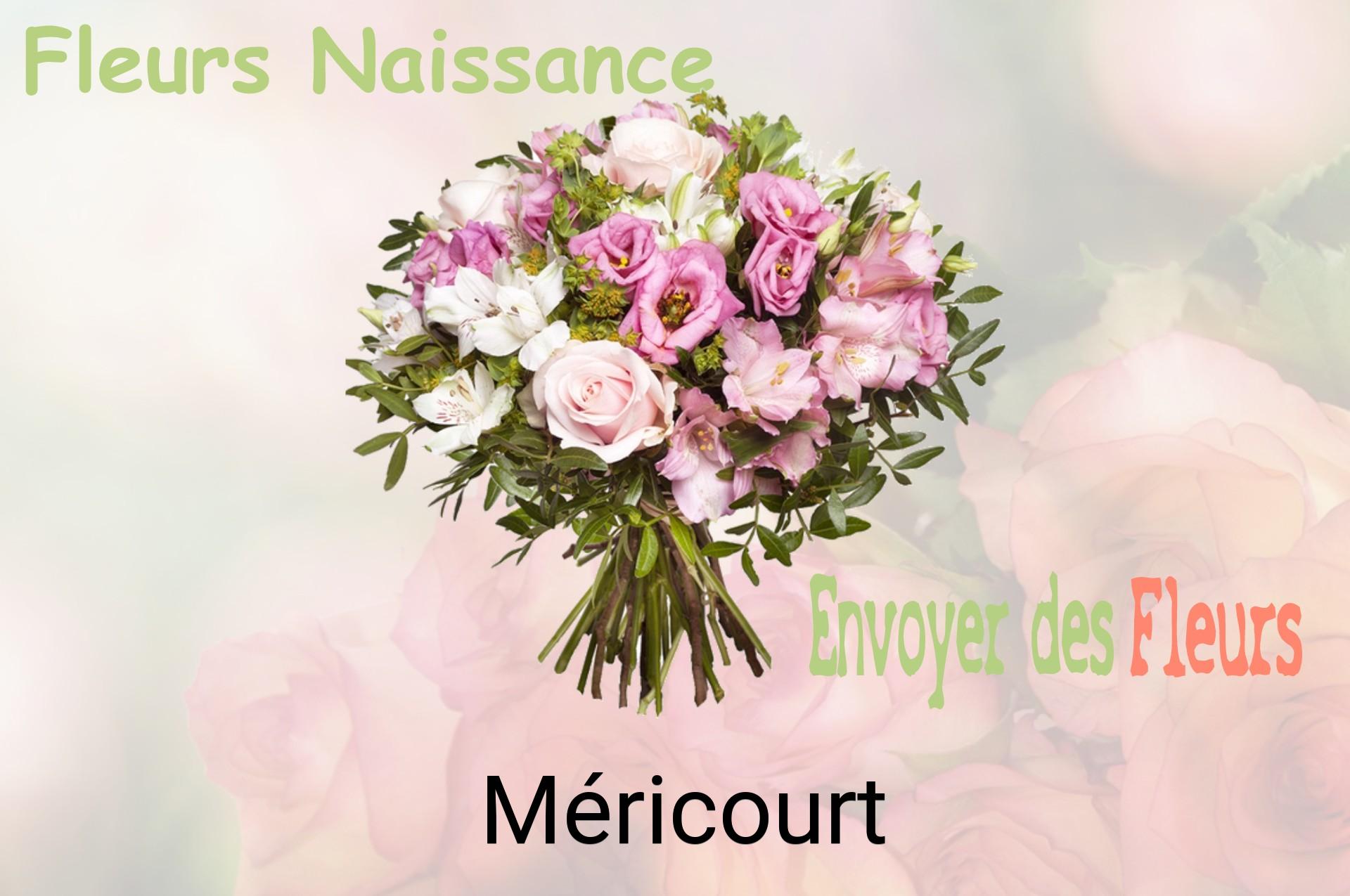 Bouquet de fleurs de naissance livré à Méricourt