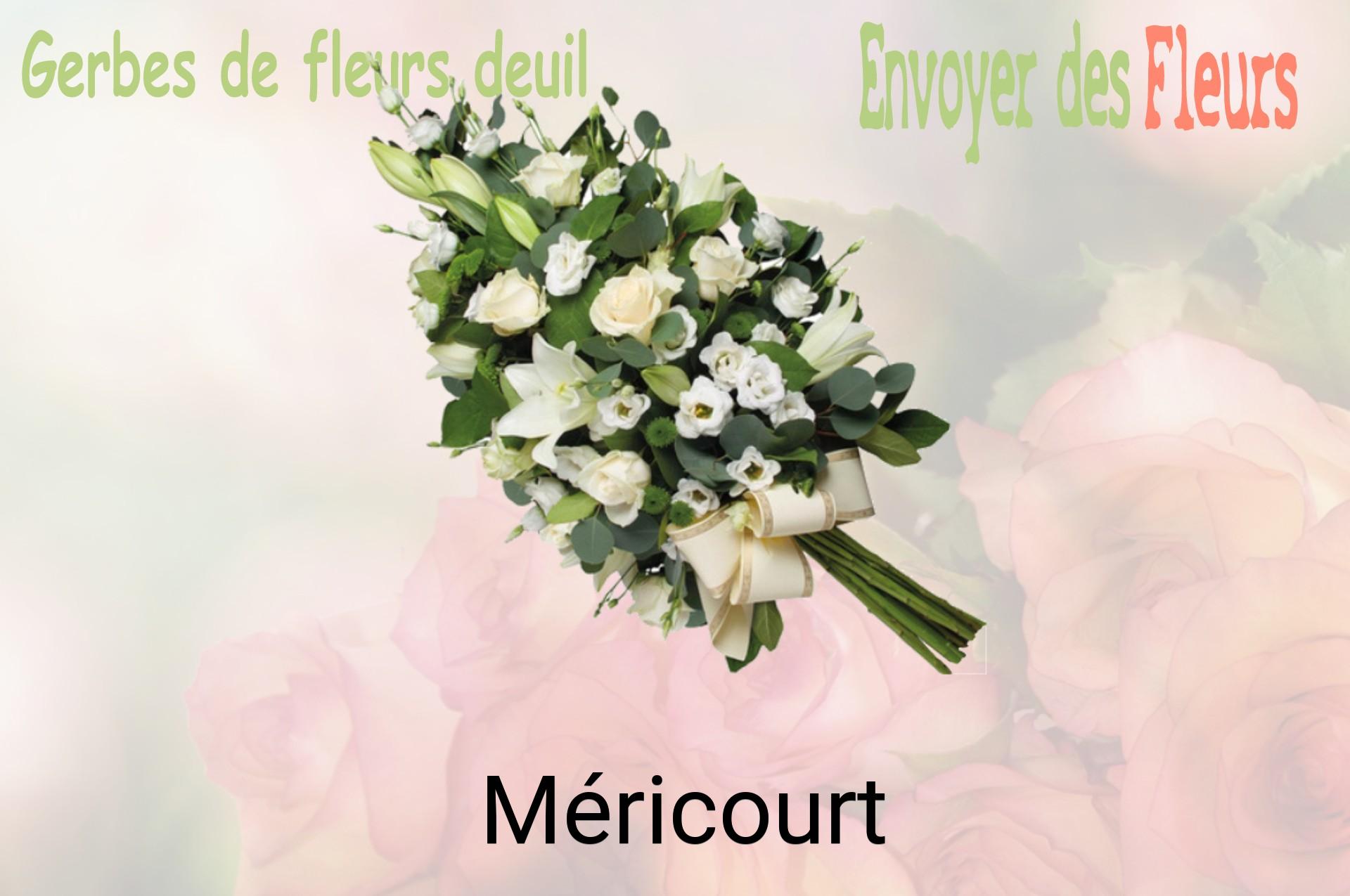 Gerbe de fleurs de deuil livrée à Méricourt